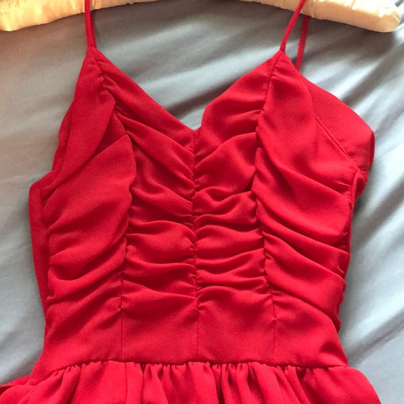 Vintage Red Party Dress - Picture 3 of 7